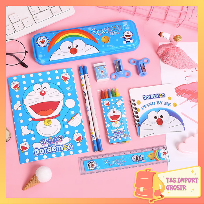 

Tas Import - S5982 Set Alat Tulis 8 In 1 / Set Alat Tulis Anak Motif Kartun / Set Alat Tulis 8 In 1 Lucu / Stationery Set 8 In 1 Lucu