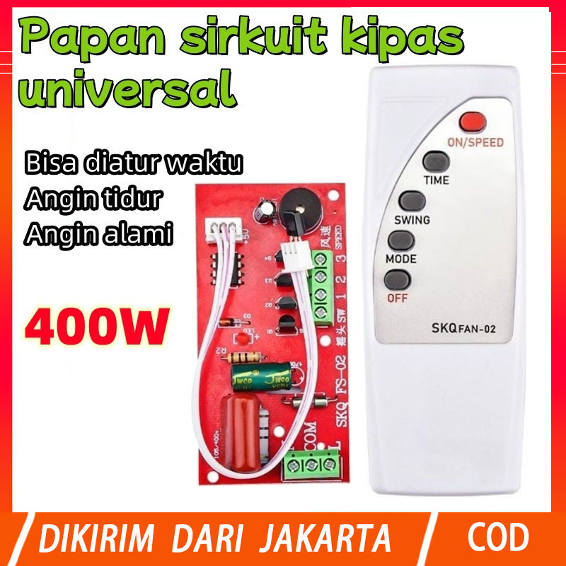 NEW Modul + Remot Universal Kipas Angin Modul PCB Kipas Angin Yundai Kit Remote Kipas Angin Multi