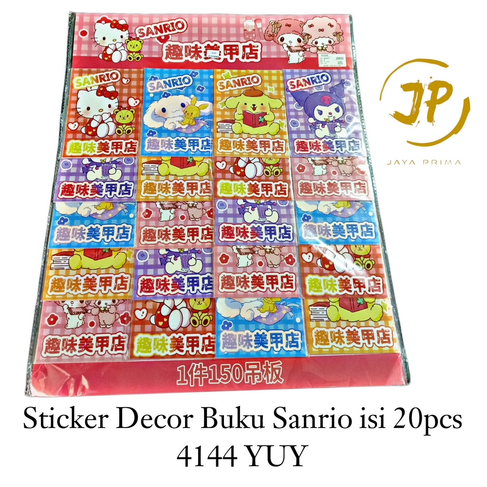 

MAINAN ANAK STICKER DECOR BUKU SANRIO ISI 20 PCS