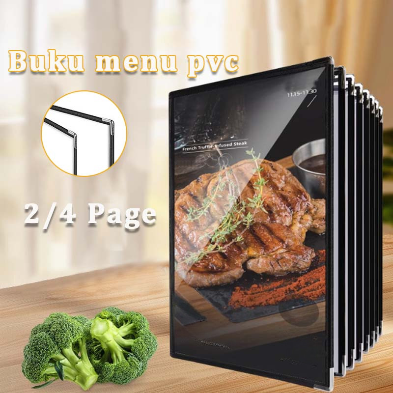 

Transparan A4 Buku Menu Restoran Kulit Cover Pelindung Menu Cover Menu Sampul Buku/Menu Sampul Pelindung Kulit / Sampul Menu Restoran / Buku Menu