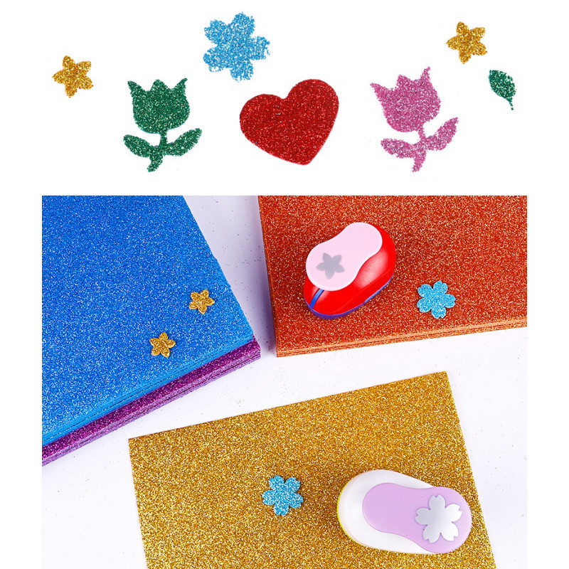 

10 Lembar Menebal Eva Foam Art Glitter Sticker 20x30cm Papel Goma Glitter Sticker A4 Eva Foam Art Sticker Glitter