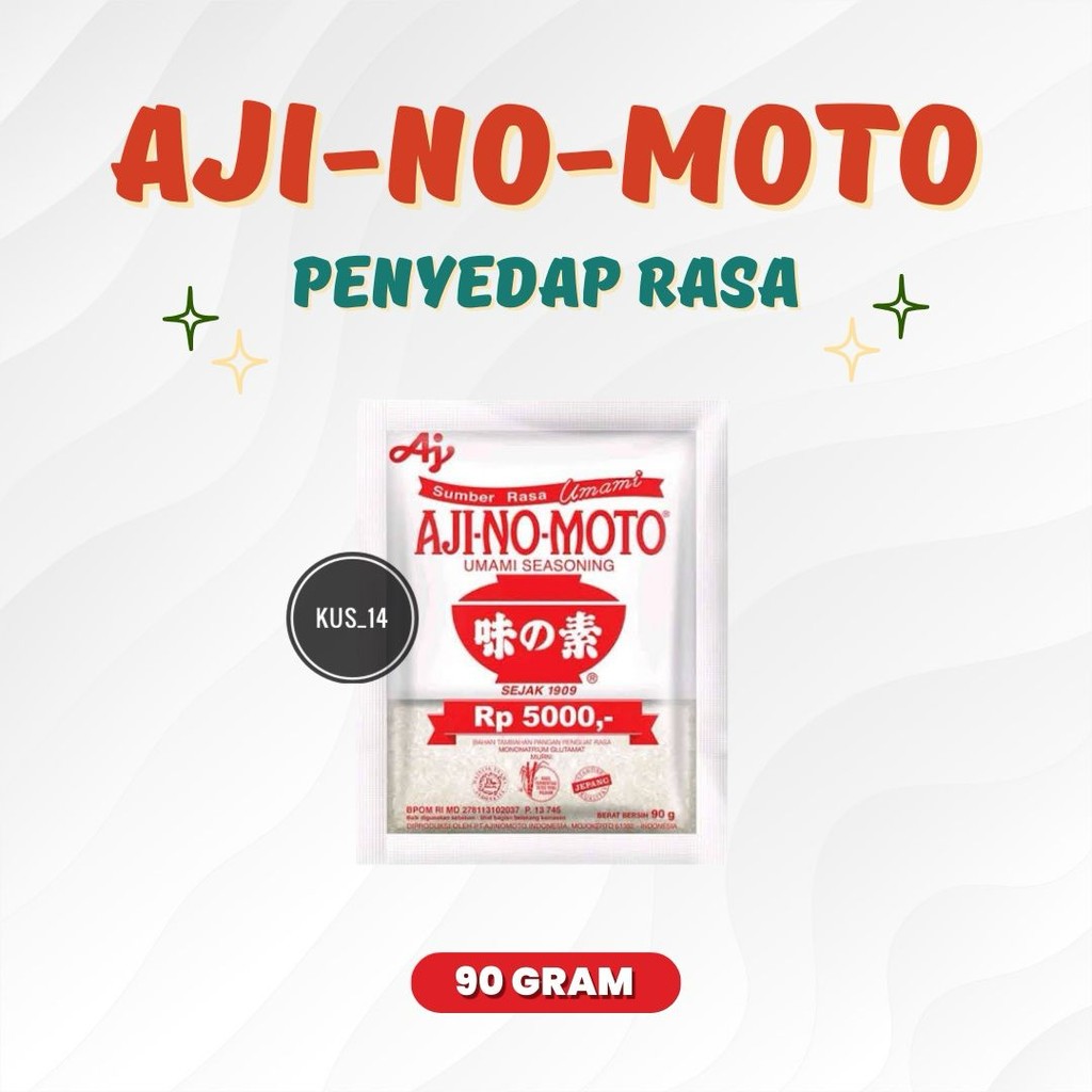 

AJINOMOTO SASA MICIN BUMBU PENYEDAP 90 gram / Bumbu Penyedap