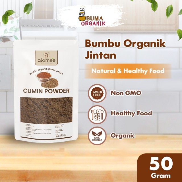 

ALAMEE Jintan Bubuk Cumin Powder Bumbu Dapur Instan Jinten Ground Caraway Rempah Masak 50 Gram BUMA