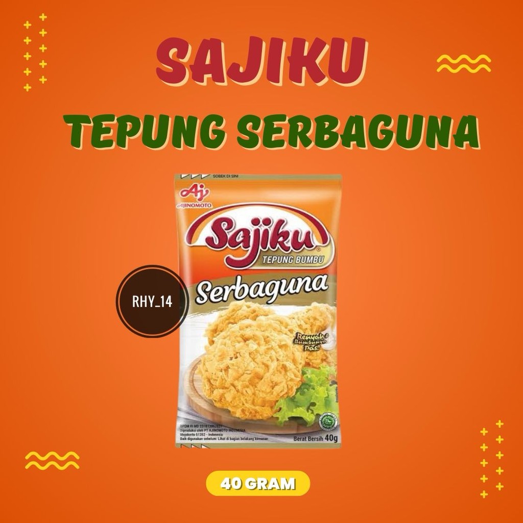 

Sajiku Tepung Serbaguna 40 Gr / Sajiku Tepung Crispy
