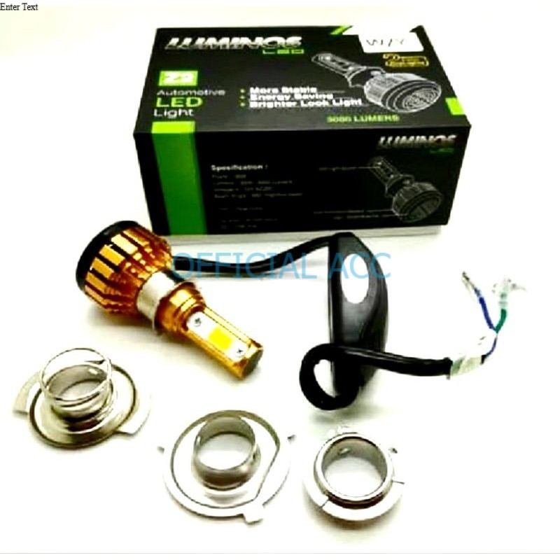 Lampu Led 3 sisi Luminos Z2 putih Kuning 2 warna Universal H6 H4 Bebek matic Vixion CB Verza dLL