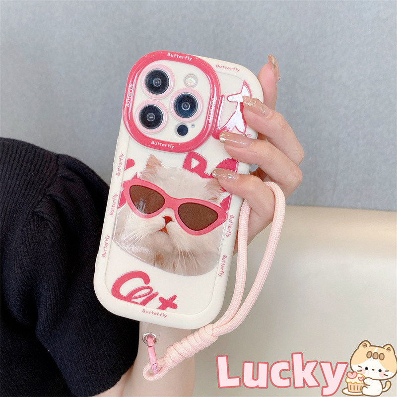 case OPPO Anak kucing yang lucu Casing ponsel cocok untuk OPPO A15 A16 A17 A53 A54 A55 A57 A58 Case 