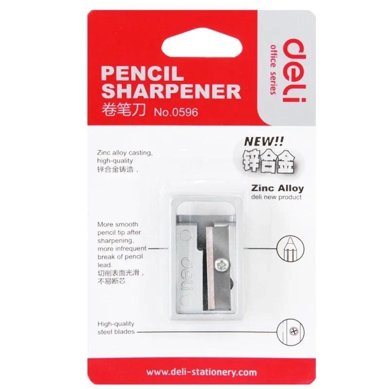

1Pcs Mini Pencil Sharpener Zinc Alloy Silver Pencil sharpener Special Portable Pen Knife