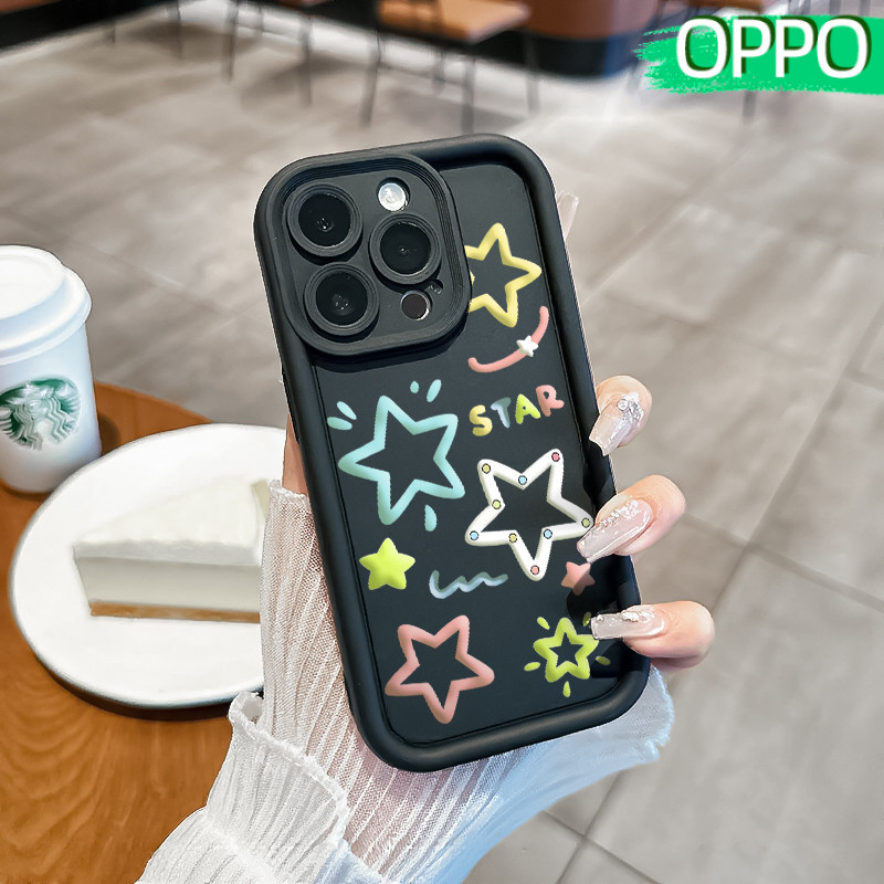 Coquette Stars Silicone SoftCase OPPO A18 A16 A15 A3s A5S A60 A17 A17K A54 A53 A12 A58 A31 A1K A77s 