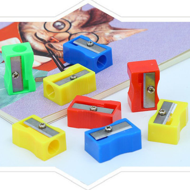 

45pcs Mini Candy Colors School Supplies Cute Sharpener Pencil Office Creative Stationery Item Single Hole Pencil Sharpeners
