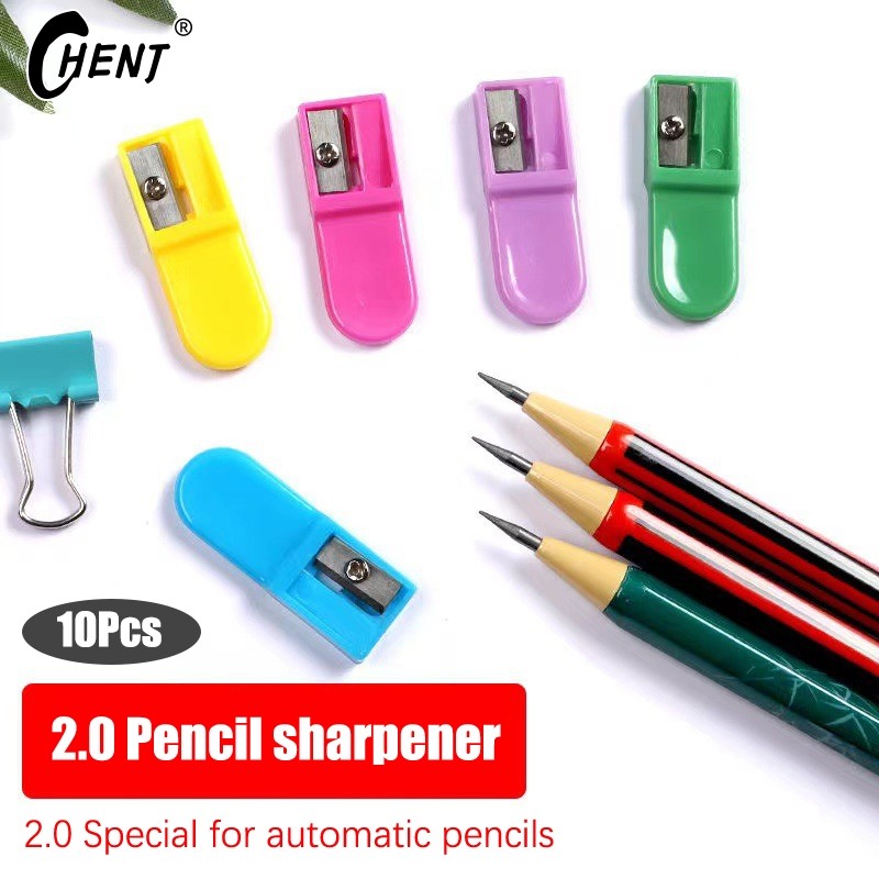 10PCS 2 0mm Refill Dedicated Pencil Sharpener Automatic Pencil Sharpener Children's Rotary Pen Sharp