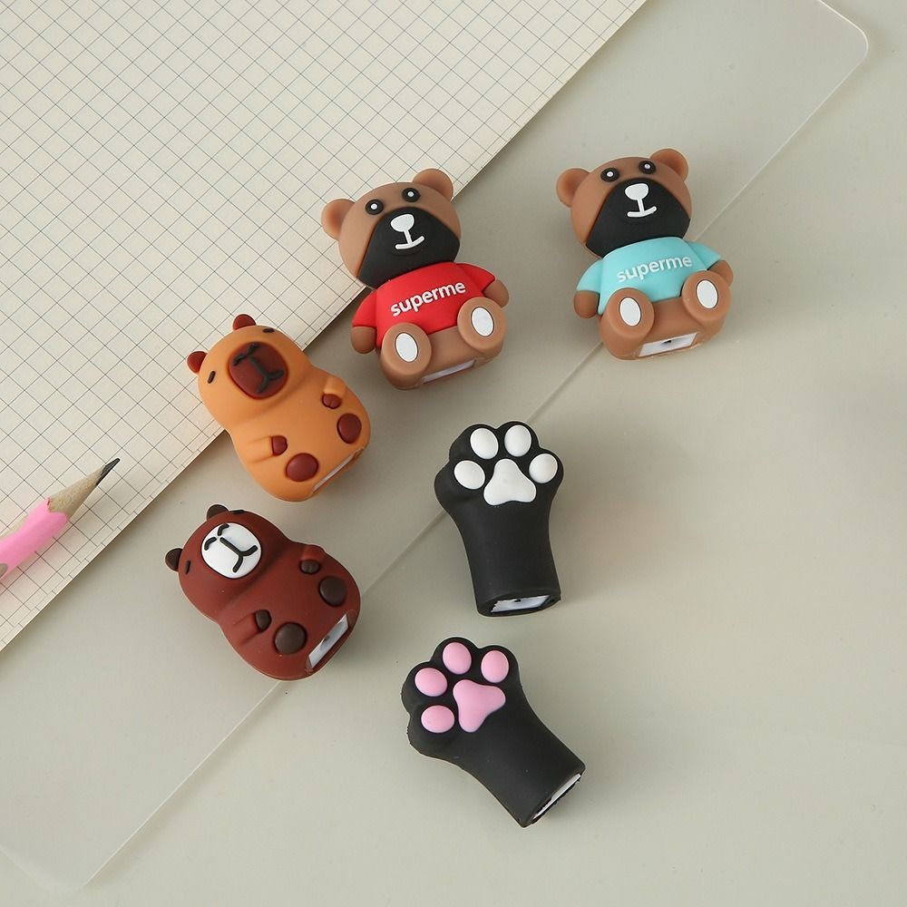 

Mini Cute Capybara Pencil Sharpener Single Hole Anime Capybara Pencil Cutter Kawaii Cartoon Pencil Cutting Tools Rewards Gift