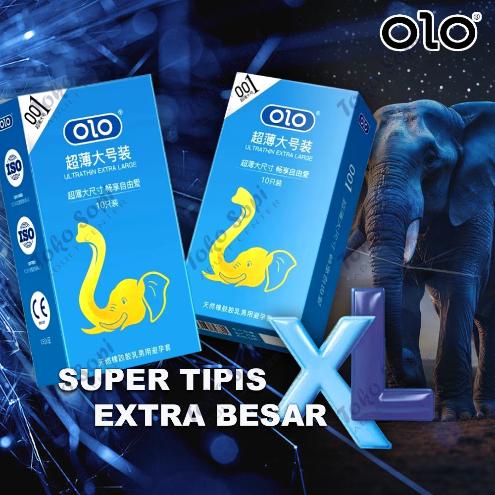 BUY NOW !! Kondom OLO Extra large isi 10 pack ultra-thin couples sex contraception comfortable - Kon