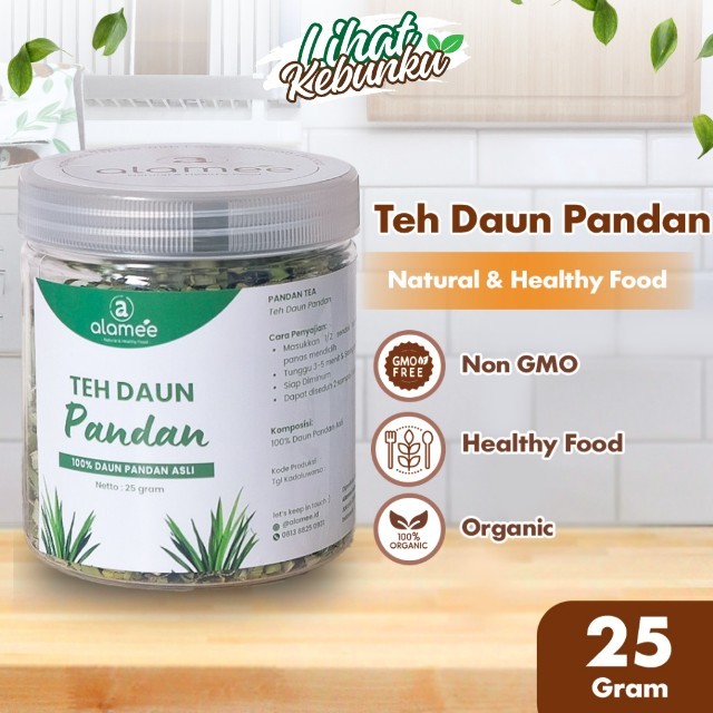 

ALAMEE Pandan Leaf Tea Teh Daun Kering Organik 25gr LIHAT KEBUNKU