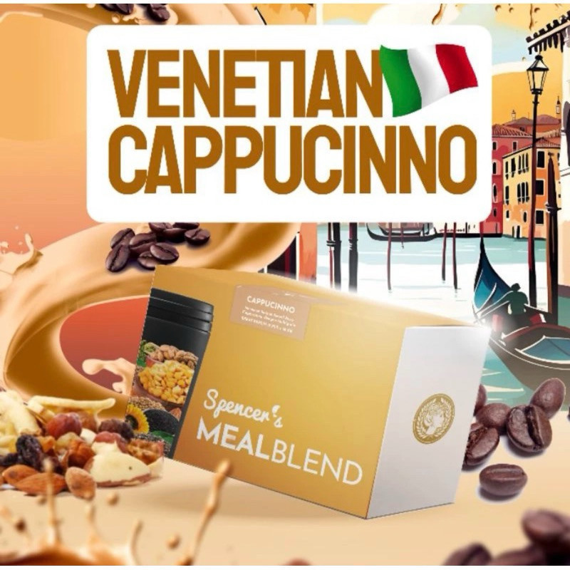 

[CAPUCINO 15 SACHET] Spencer's MealBlend - Venetian Capucino - Multigrain Slimming Drink - Pengganti Makanan Sehat