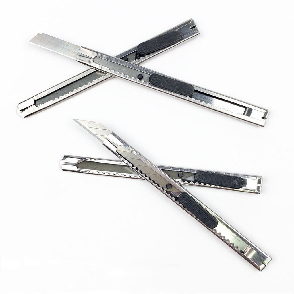 

337 Sliver Pisau Cutter / Kater Kecil Besi 60 Derajat Degrees Stainless Samoyed Knife Pisau Steel Pemotong Kertas Packing