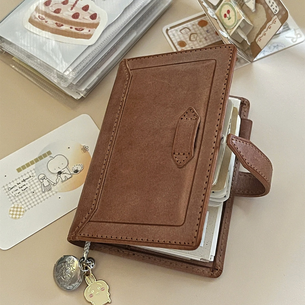 

Brown Retro M5 Notebook With Thickened Leather Loose Leaf Notebook Suitable For Students To Keep Track Of Class Notes