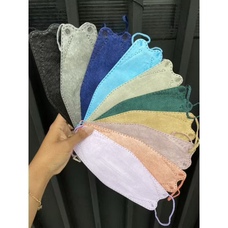 (Toserba 777) MASKER KF94 10 WARNA MIX RAINBOW WARNA WARNI - ISI 10 KF94 FC MIX / Masker KF94 warna 