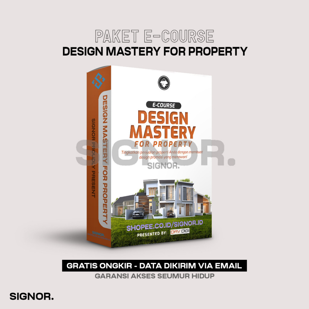 [K8328] Design Mastery For Property - Template Desain Editable untuk Digital Marketing Properti SIGN