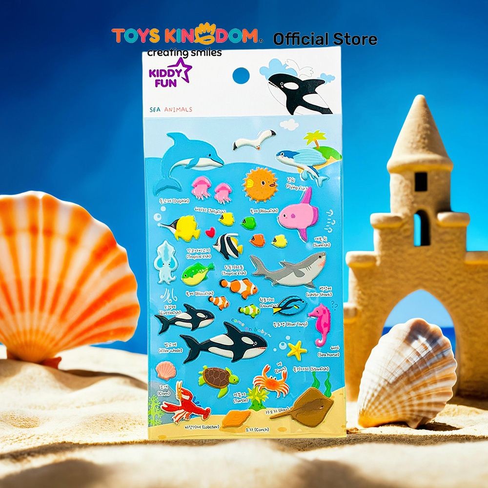 

Toys Kingdom Kiddy Fun Funny Stiker Sea Animals - Mix Stiker Dekoratif Lucu Cute Stickers Deco Sticker Pack Journal Book
