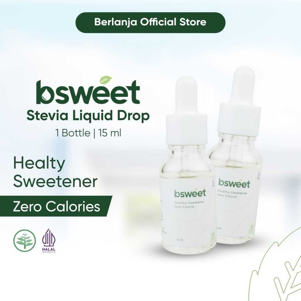 

BSweet Stevia Cair 0 Kalori Diet Rasa Asli Gula