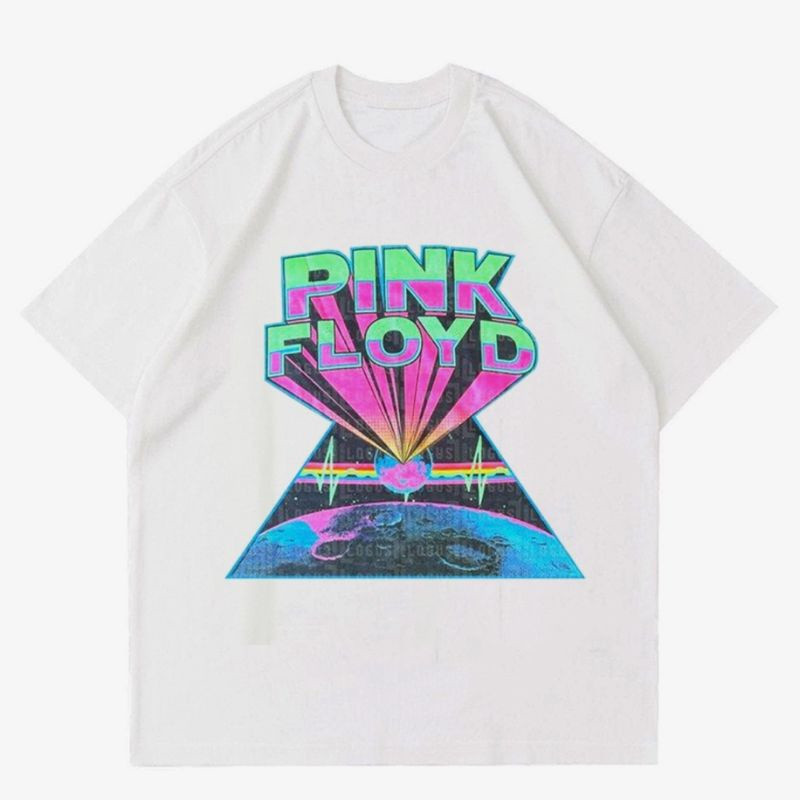 T-Shirt kaos skena Baju pria PINK FLOYD Casual Atasan Baju COTTON COMBED Tren