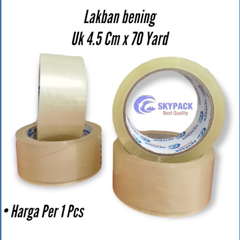 

DRIO ISOLASI LAKBAN BENING SKYPACK UKURAN 4.5 Cm x 70 Yard