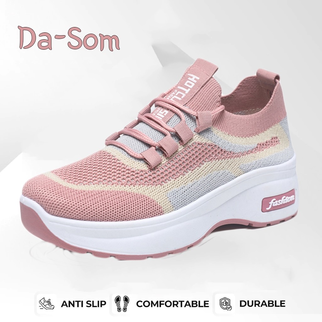 Indone.id , Sneakers Wanita Flyknit Korea Da-Som 2025 , W532