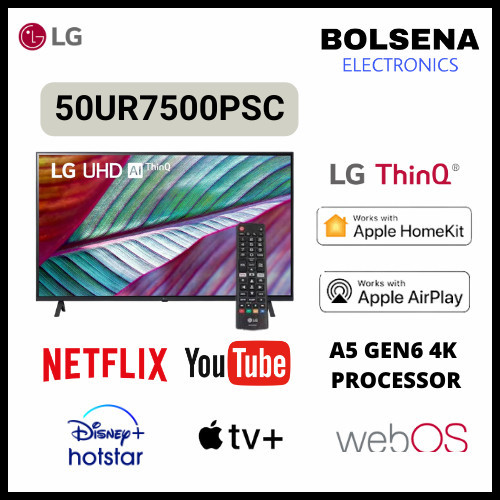 LG TV 50UR7500PSC 50 INCH SMART TV 4K UHD 50UR750 50UR75 50UR7500
