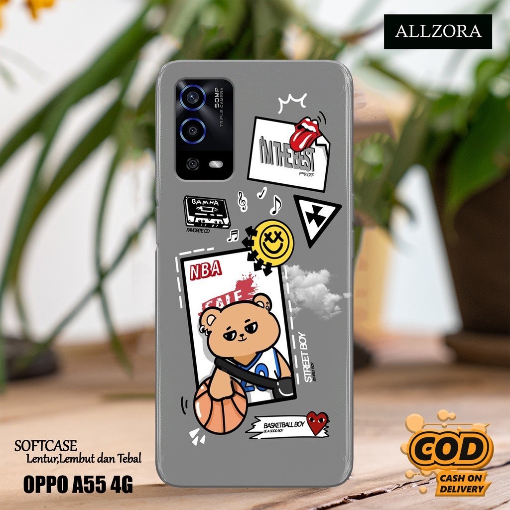 Case Oppo A55 4G Terbaru - Fashion Case KARTUN - Casing Hp Oppo A55 4G Terbaru - Softcase Hp Oppo A5