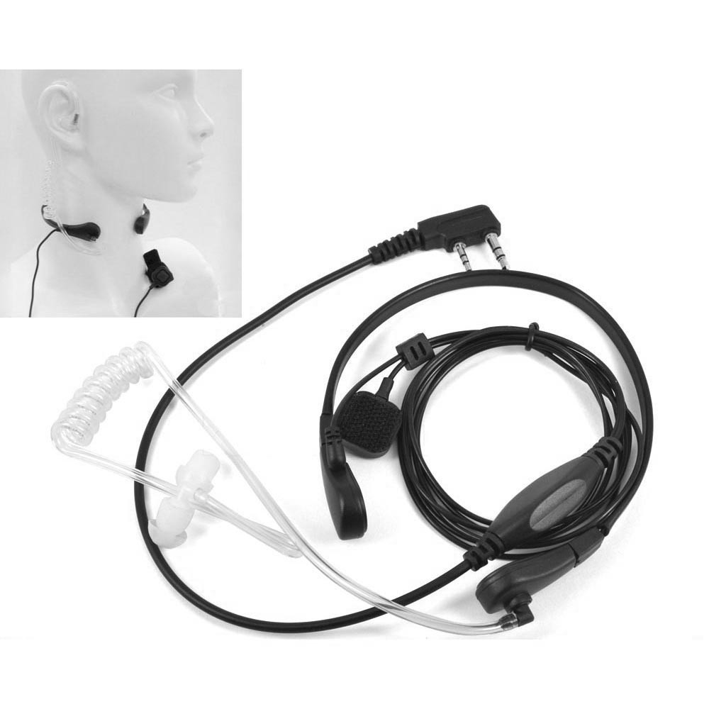 Dual Mikrofon HT Boafeng - Taffware Mikrofon Walkie Talkie for Pofung Baofeng UV-5R UV-B5 UV-B6 - Bl