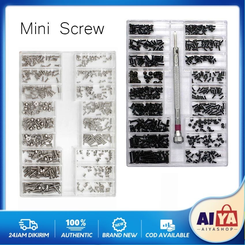 500Pcs Baut Sekrup Hp Laptop Baut Mini Kacamata Reparasi