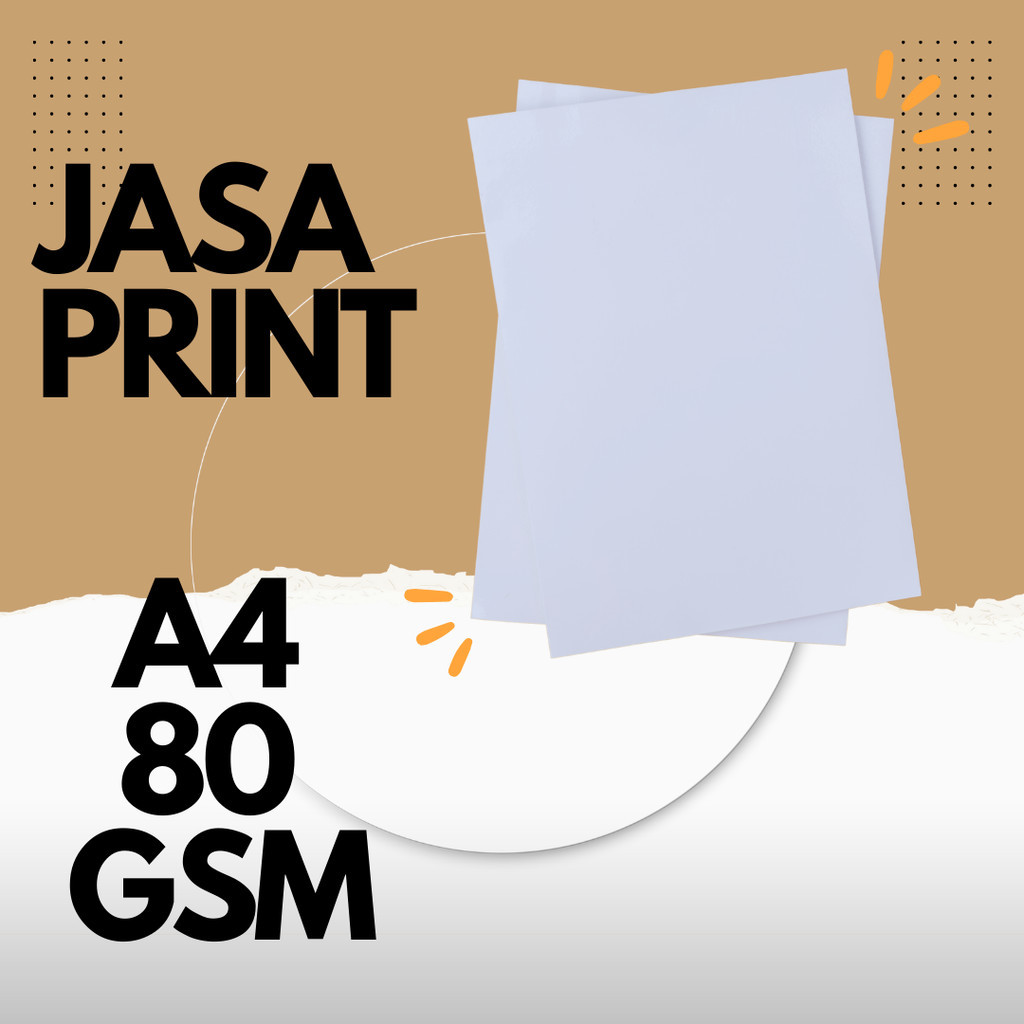 jasa print A4 80 gsm warna