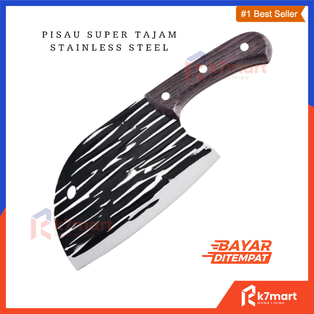 K7MART PISAU KOKI JEPANG SUPER TAJAM STAINLESS STEEL  / PISAU POTONG DAGING SAYUR IKAN / PISAU DAPUR