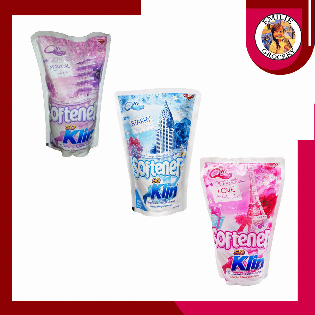 So Klin Soklin Softener 900ml 900 ml Pelembut Pewangi Pakaian