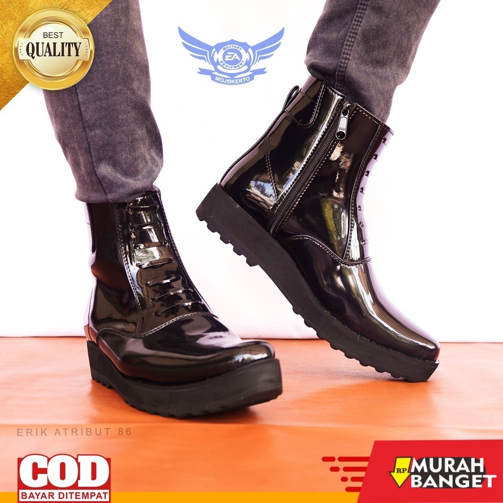 Sepatu pdh- SEPATU PDH PLATFORM FLAT SEPATU PRIA