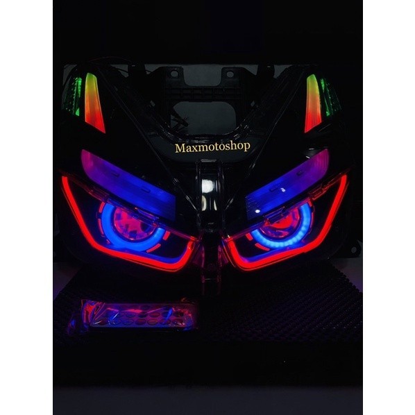 LAMPU PROJIE ALIS RGB RUNNING REMOTE VARIO 160 NEW SEPAKET REFLEKTOR FULL SET