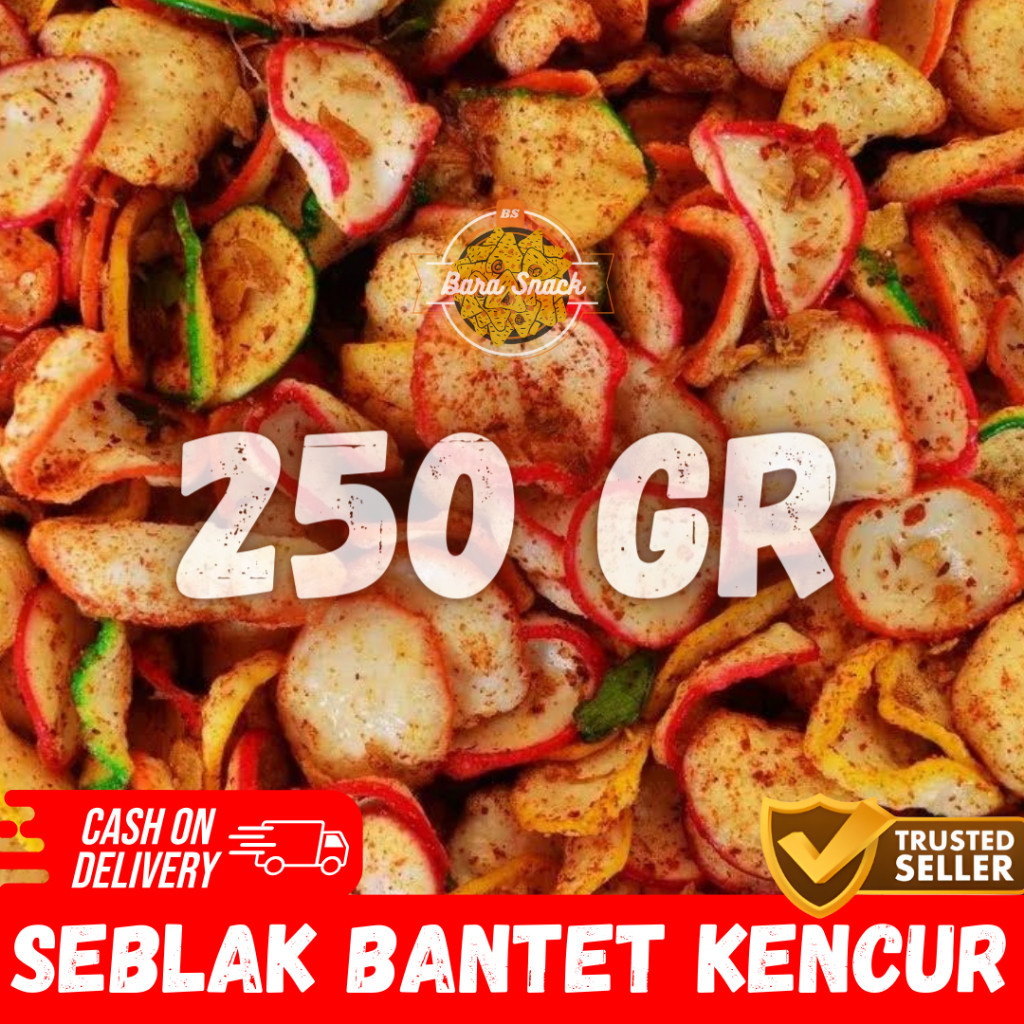 

[ 250gr ] Kerupuk Seblak Bantet Kering / Seblak Kencur Pedas Daun Jeruk / Camilan Snack Kiloan Murah