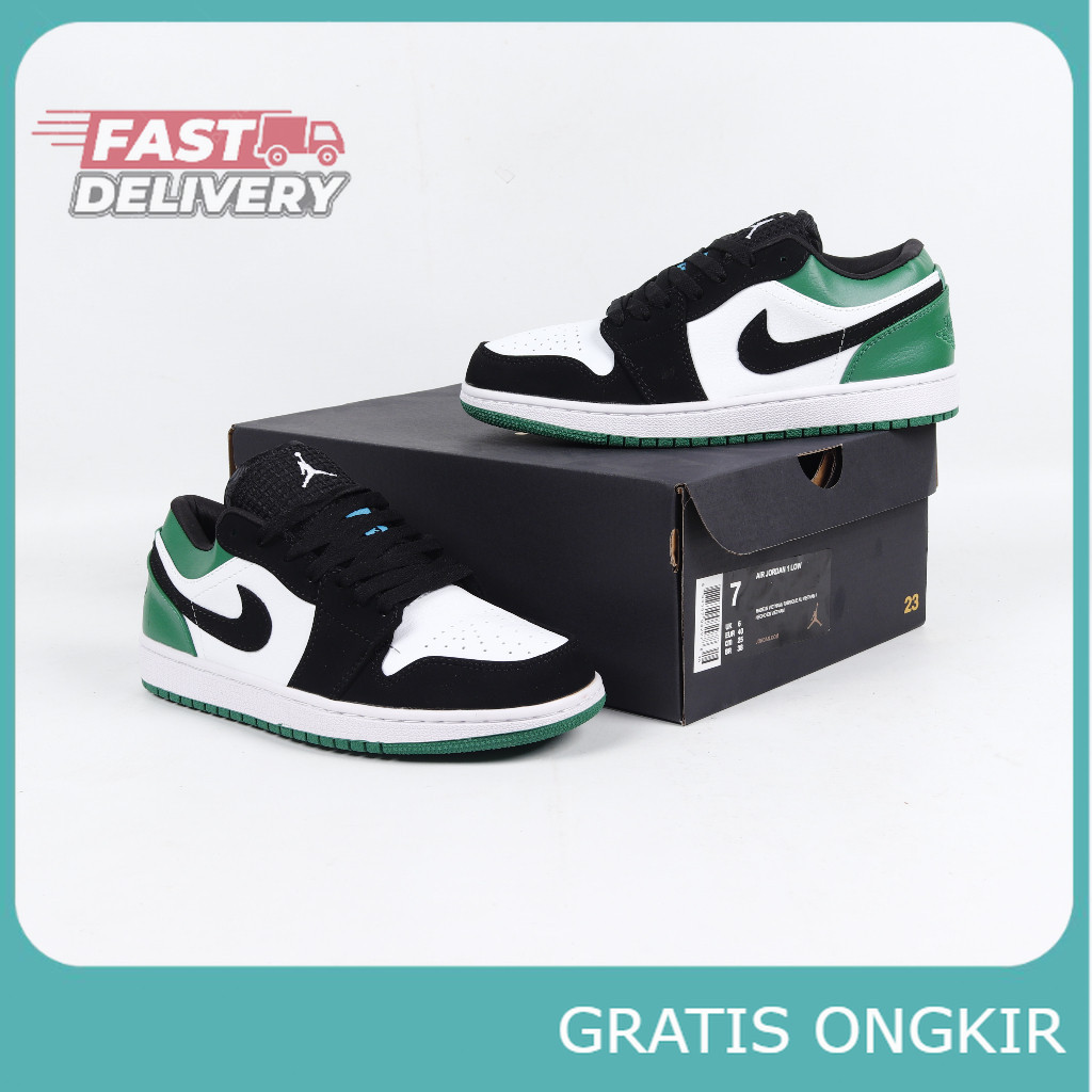 Sepatu Nike Air Jordan 1 Low Mystic Green