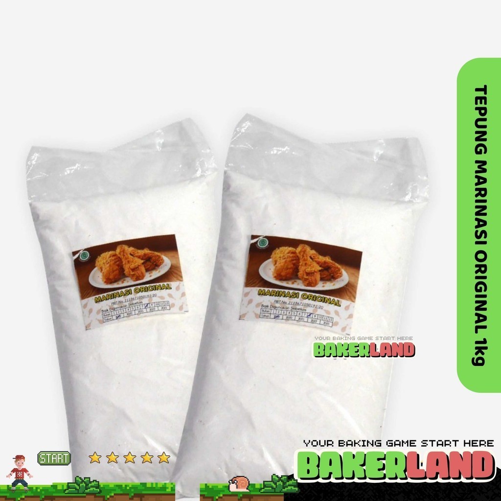 

Bumbu Marinasi 1 kg hot Spicy , Bumbu Ayam Fried Chicken, Tepung Bumbu Marinase, Tepung premix