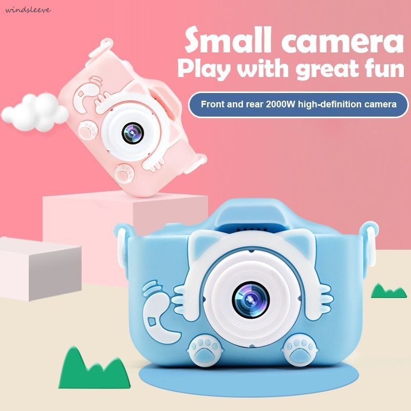 Kamera Anak Mini Digital Mini Kids Kamera Murah Mainan Digital Dual Kids Camera Kamera Digital-Win