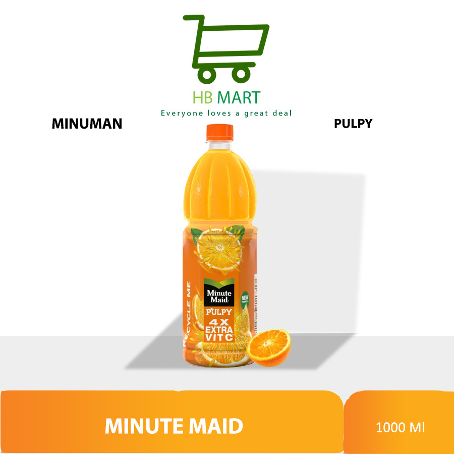 

MINUTE MAID PULPY ORANGE PET 1000ml 1000 ml 1 liter 1L jeruk