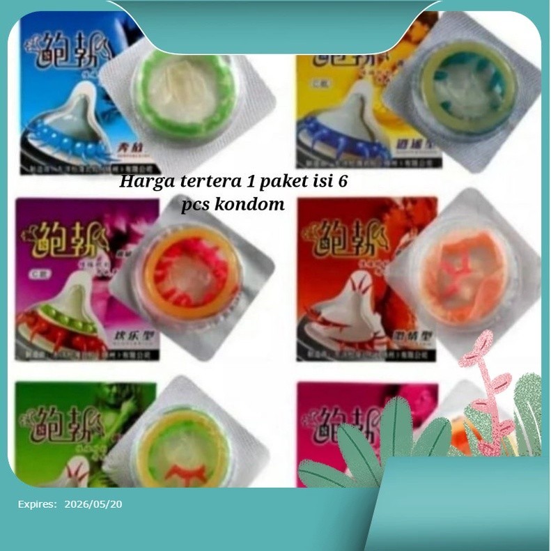 

【olostore】 kondm bergerigi berduri gerigi duri karakter 1 paket dpt 6 pcs kdom