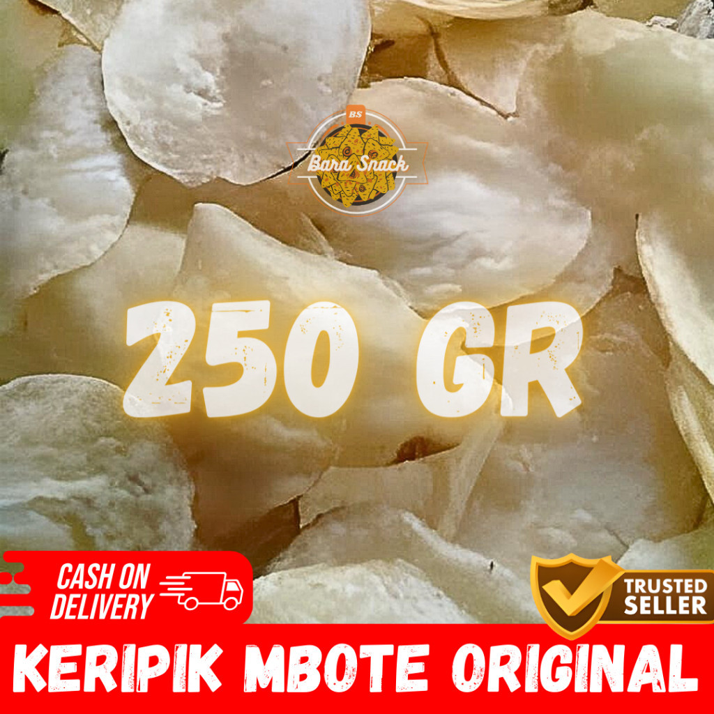 

[ 250gr ] Keripik Mbote Original Cap Singa Mas Premium / Camilan Snack Kiloan Murah