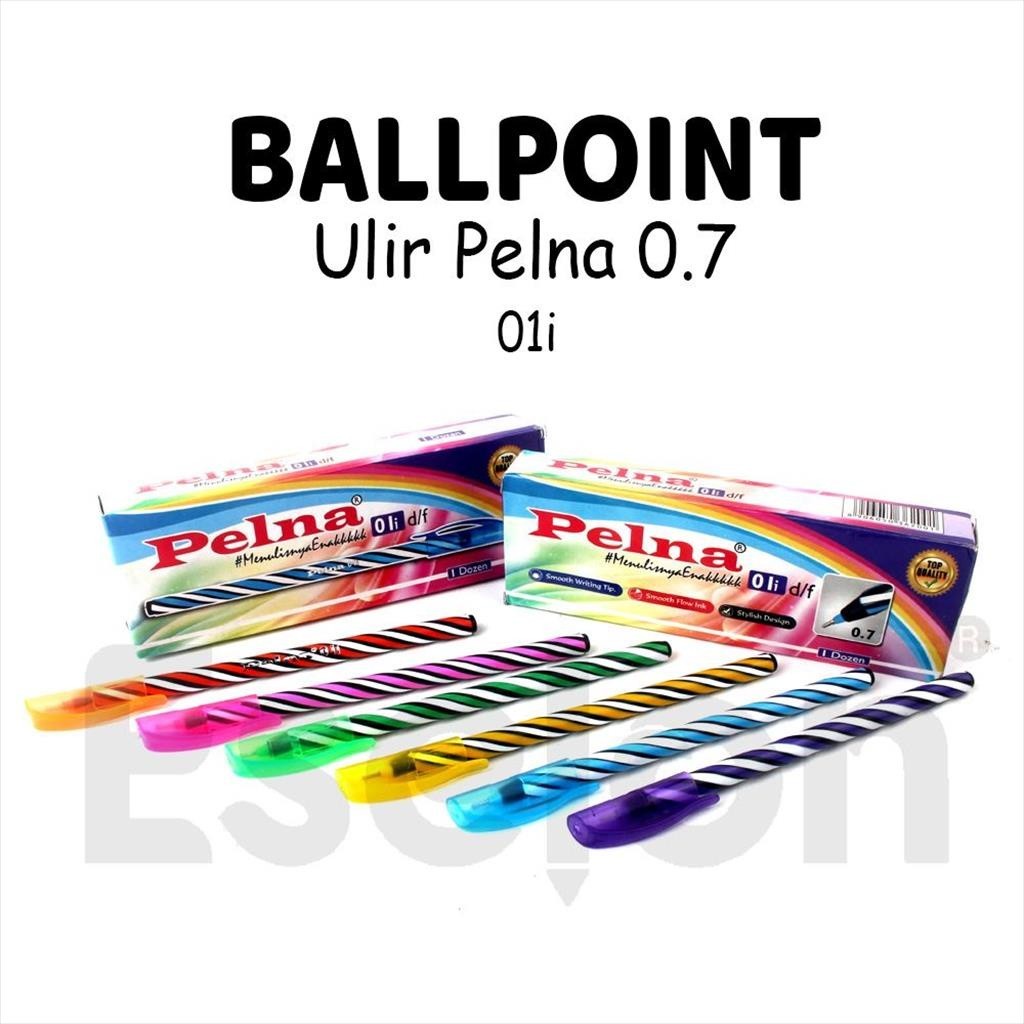 

NEW 12pcs Pulpen Ulir PELNA 01i / Pulpen Ulir Lilin / Pulpen Lilin