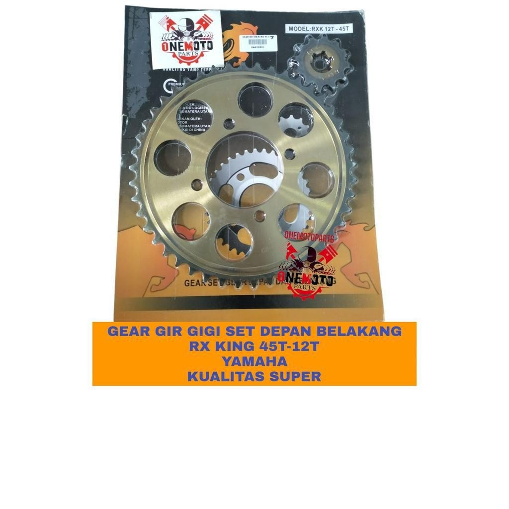 Orimoto - GEAR GIR GIGI SET DEPAN BELAKANG UKURAN BESAR RX KING JUPITER Z OLD MX F1ZR VEGA CRYPTON 4
