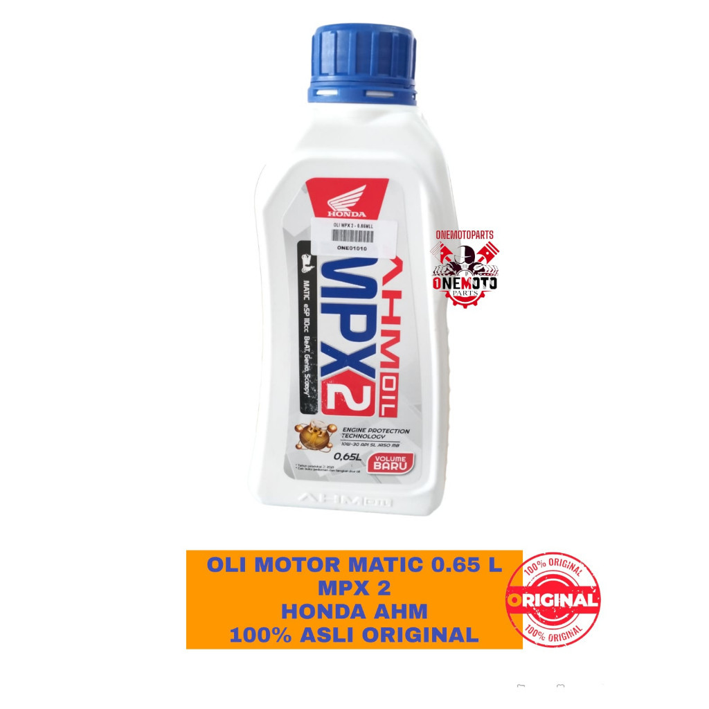 Orimoto - OLI MESIN MOTOR MATIC 0.65L MPX 2 HONDA AHM 100% ASLI ORIGINAL