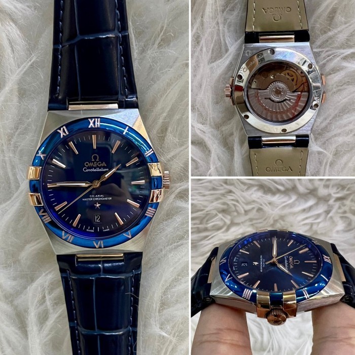 JAM TANGAN PRIA OMEGA SEMASTER MEWAH AUTOMATIC JAPAN SUPER GRADE AAA ANTI BADAI  #omega759