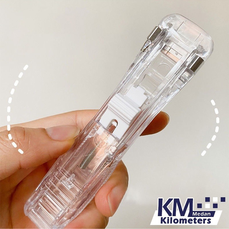 

Pretty Paper Clipper Portable Metal Penjepit Kertas Stapler Staples clip