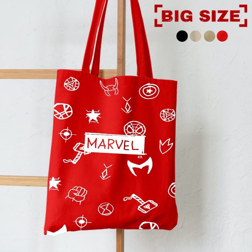 ❣️Promo❣️ TOTEBAG MOTIF MARVEL MOVIE | TOTEBAG UKURAN LAPTOP | TOTEBAG ANAK/PRIA/WANITA | TOTEBAG BE