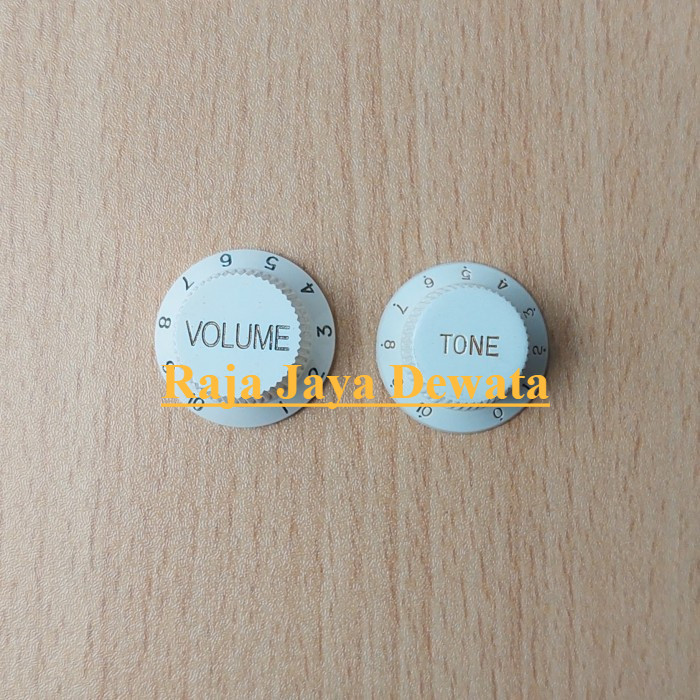 Knob Gitar Listrik Fender Tone / Knob Gitar Fender Tone - Vol - Volume Putih